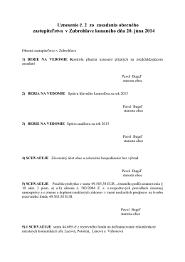 Zápisnica zo dňa 20.06.2014 ( 348kb pdf)