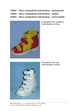 Detská ortopedická obuv - PRO