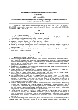 Vyhláška Ministerstva hospodárstva Slovenskej