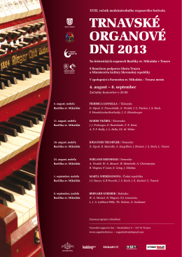 TRNAVSKÉ ORGANOVÉ DNI 2013