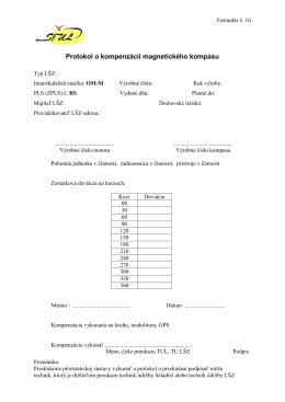 Protokol o kompenzácii magnetického kompasu