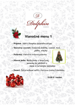 Vianočné menu 1