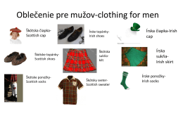Oblečenie pre mužov