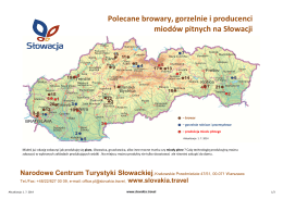 Polecane browary, gorzelnie i producenci miodów pitnych na Słowacji
