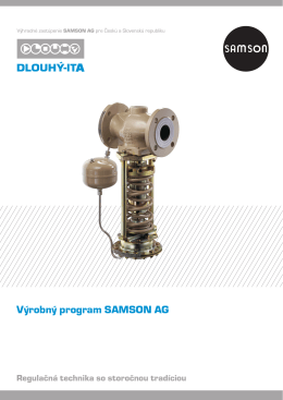 Výrobný program SAMSON AG