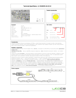 Technická špecifikácia: LC-3528SMD-60-00-W