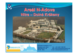 Areál N-ADOVA - Nitrianska investičná