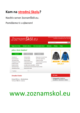 www.zoznamskol.eu