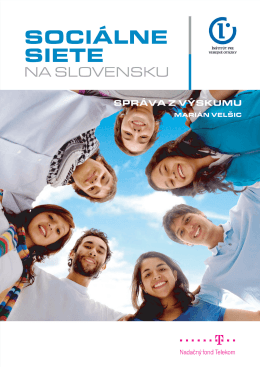 Sociálne siete na Slovensku - Inštitút pre verejné otázky