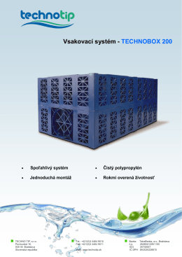 Vsakovací systém - TECHNOBOX 200 - Purator