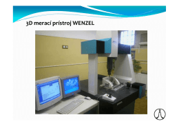 3D merací prístroj WENZEL
