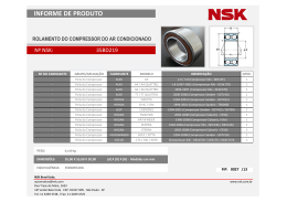 Informe de Produto NSK - FIP027