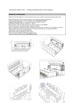 Laboratórny nábytok 2014 – všeobecná charakteristika a návrh