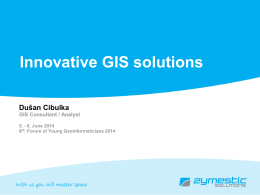 Innovative GIS solutions