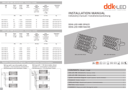 Inštalačný manuál (PDF) - DDK-LED