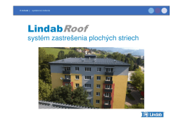 Katalóg plochých striech Lindab Roof