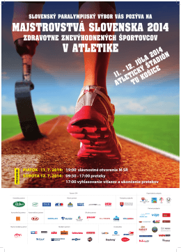 majstrovstvá slovenska 2014 v atletike