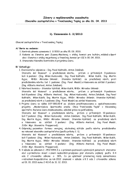 Uznesenie č. 3/2013 /pdf