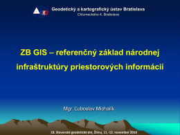 ZB GIS.pdf - Geodetický a kartografický ústav Bratislava