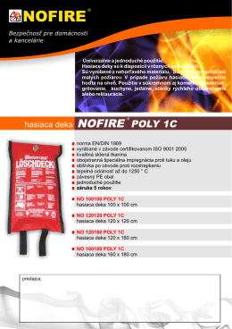 hasiace deky NOFIRE POLY 1C