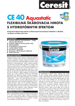 CE 40 Aquastatic_Technicky list