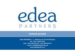 nájdete TU - Edea Partners