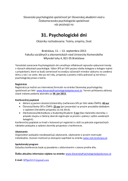 pozvánka vo formáte .pdf - Slovenská psychologická spoločnosť pri