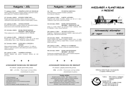 Astronomický informátor 4/2012 - Hvezdáreň a planetárium v Prešove