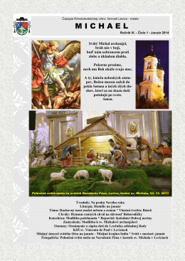 Michael - január 2014 - Rímskokatolícka cirkev Farnosť Levice mesto
