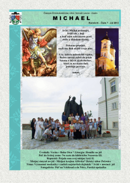 Michael - júl 2013 - Rímskokatolícka cirkev Farnosť Levice mesto