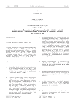 Nariadenie Komisie (EÚ) č. 366/2011 zo 14. apríla 2011, ktorým sa