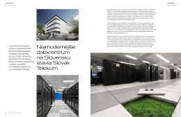 Najmodernejšie datacentrum na Slovensku stavia Slovak Telekom