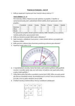 Príprava na Testovanie - test č.8 1. Koľko je nepárnych trojciferných