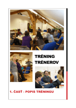 tréning trénerov - Capacity building of human resource for heatth in
