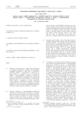 Nariadenie Európskeho parlamentu a Rady (EÚ) č. 259/2012 zo 14