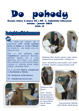 január 2013 číslo -2 - Základná škola s materskou školou Jána