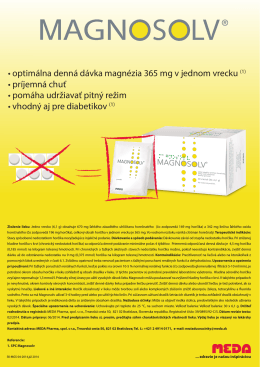 mailing (PDF) - Meda Pharma spol. s r. o.