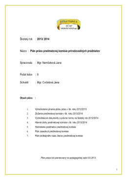 Plán práce PK- prírodovedných predmetov: PK_PVP.pdf