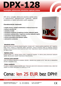 Siréna DPX-128 - Informačná technika s.r.o.