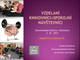 Emília Antolíková *pdf - Hornozemplínska knižnica vo Vranove nad