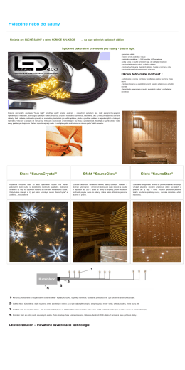 sauna-light-prospekt - LEDeco solution, s.r.o.