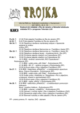 Info list Rkfú sv. Košických mučeníkov v Humennom – 22.7.2013 – III