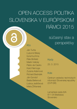 open access politika slovenska v európskom rámci 2015 ope sloven