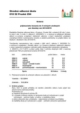 Kriteria prijimacieho konania šk_rok 2014_2015.pdf