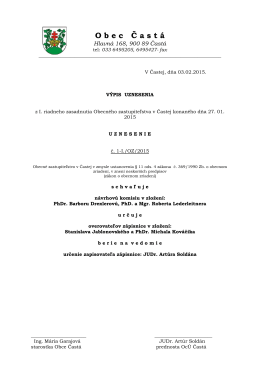 Výpisy z uznesení OZ Častá zo dňa 27.01.2015.pdf