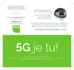 Akciový leták - „5G Internet - nová generácia programov kiki“