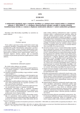 373/2012 - Správa štátnych hmotných rezerv Slovenskej republiky