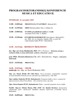 PROGRAM - Doktorandská konferencia 2010.pdf