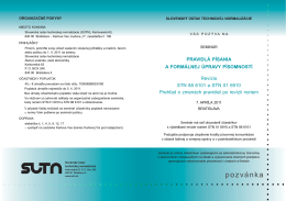 Pozvánka (pdf, 87 kB) - Slovenský ústav technickej normalizácie
