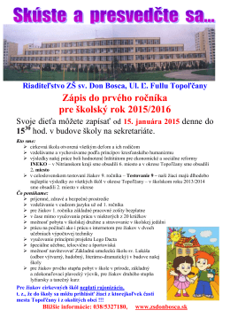 zapis_2015_2016.pdf - Základná škola sv. Don Bosca v Topoľčanoch